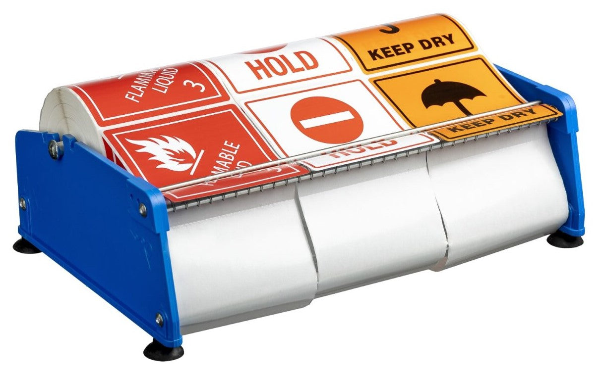 Adhesive Label Dispenser - Blue, 300mm Width (Per Each)