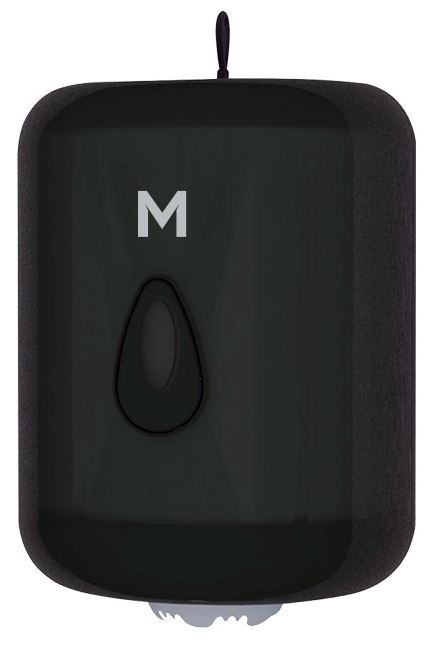 Centre Feed Towel Dispenser - Black, 1 Roll Capacity (Per Each)
