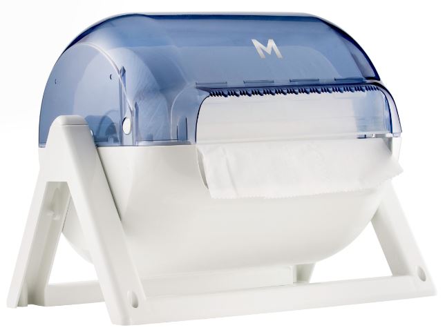 Industrial Roll Dispenser - Transparent, 1 Roll Capacity (Per Each)