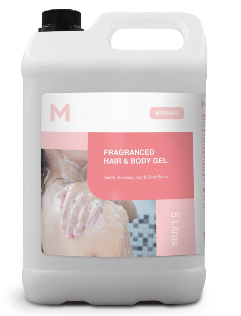 Fragranced Hair & Body Gel - White, 5L Refill Bottle (Per Bottle)