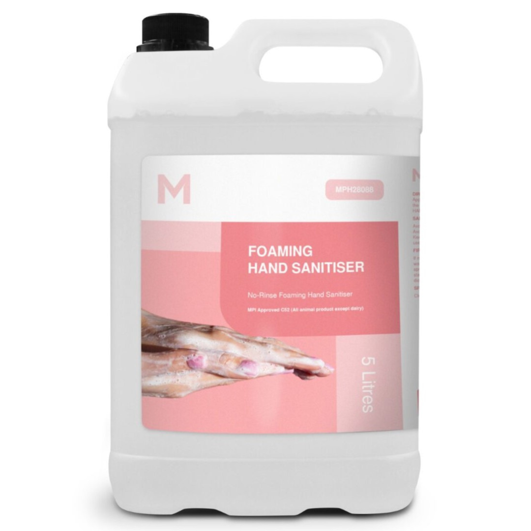 Foaming Hand Sanitiser - Clear, 5L Refill Bottle (Per Bottle)