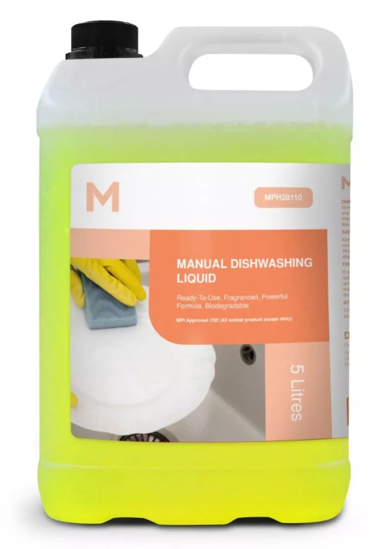 Manual Dishwashing Liquid - Yellow, 5L Refill Bottle (Per Bottle)