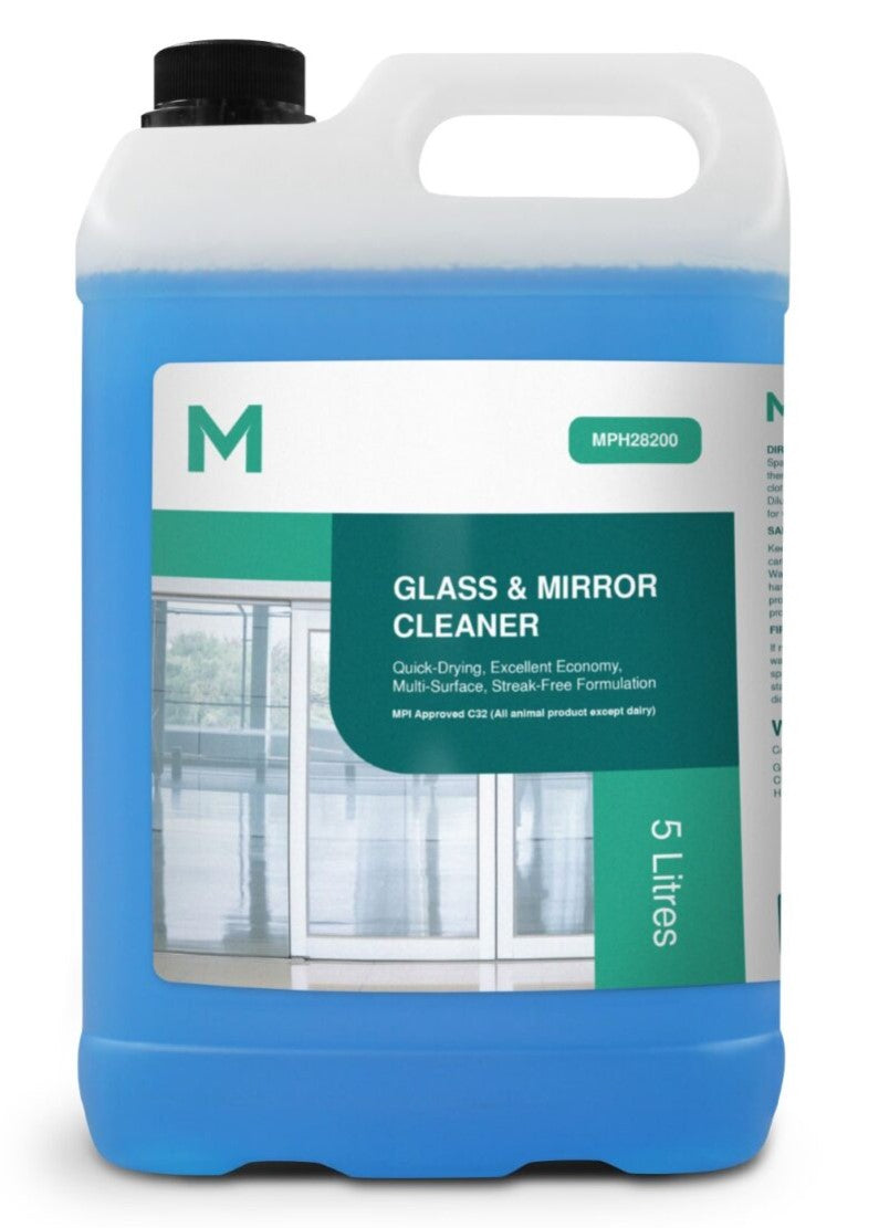 Glass & Mirror Cleaner - Blue, 5L Refill Bottle (Per Bottle)