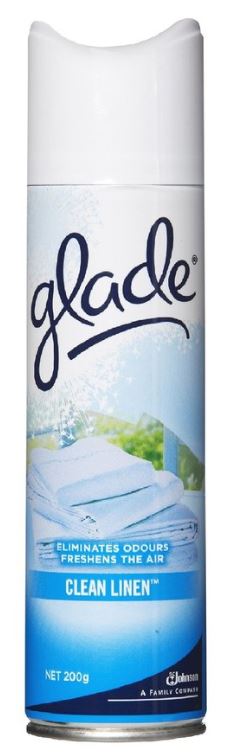 Manual Aerosol Air Freshener - Clean Linen, 200g (Per Can)