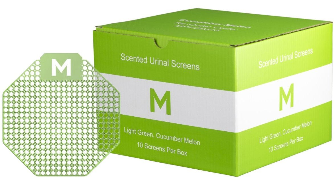 Scented Urinal Screen - Green, Cucumber Melon (Per Screen)
