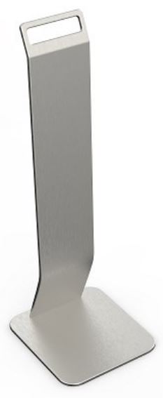 Metal Table Stand - Silver, 180mm x 160mm x 500mm (Per Each)