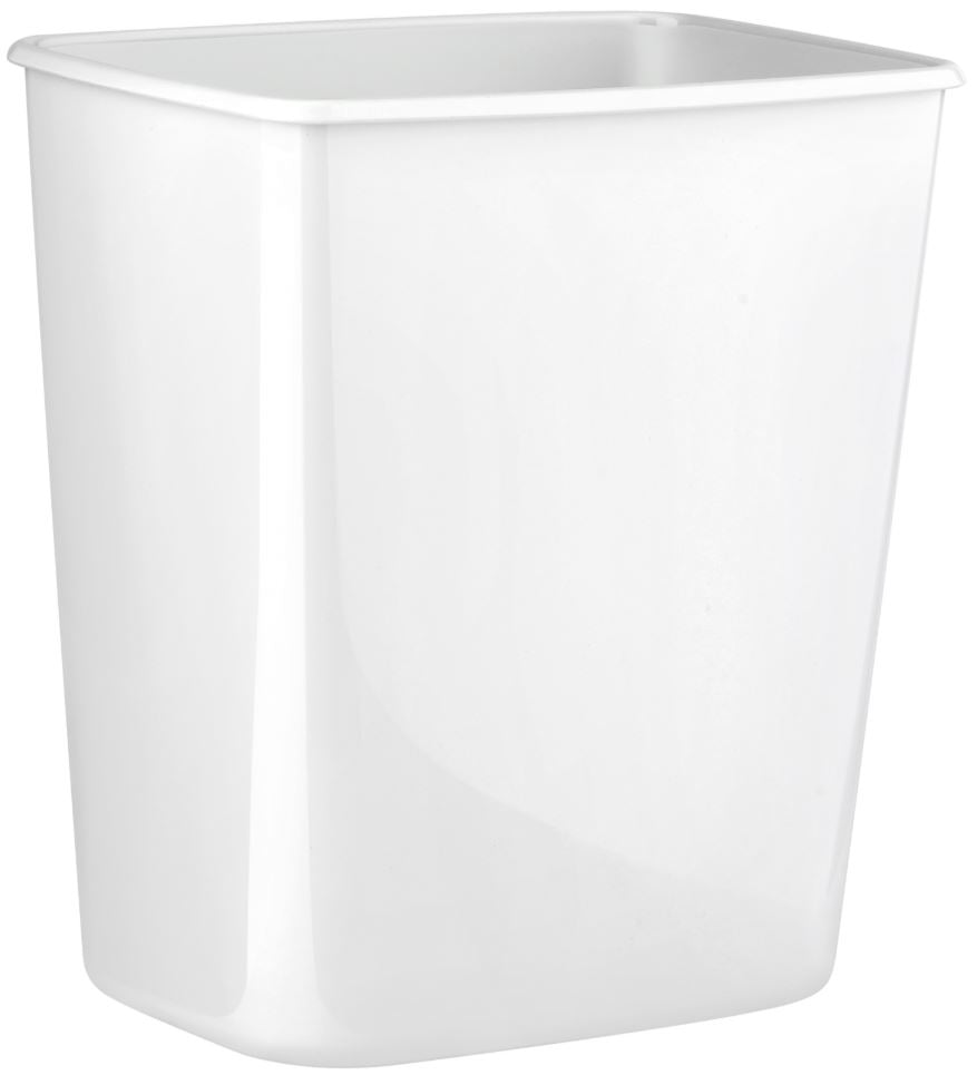 Plastic Rectangle Bin 8L - White, 8L Capacity (Per Each)