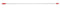 Aluminium Mop Handle - Red, 25mm x 1500mm (Per Each)