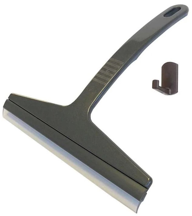Bathroom Squeegee - Silver, Includes Hook (Per Each )