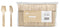 Wooden Icecream Spoon - Natural, 100mm Long, FSC 100%® (Per 100 Units/Pack)
