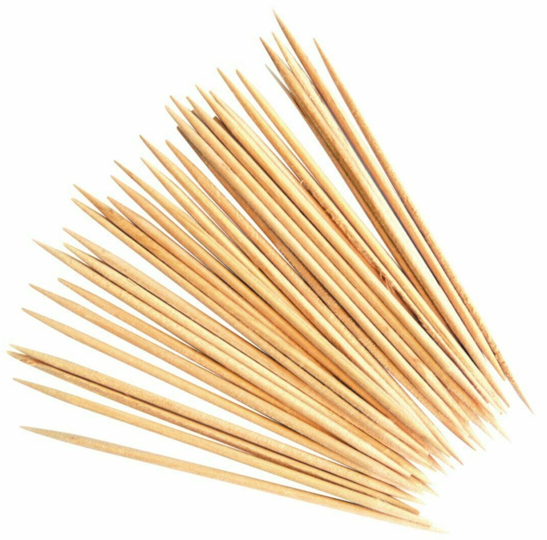 Wooden Tooth Picks Unwrapped - Natural, 2mm x 65mm Long, FSC 100%® (Per 1000 Units/Pack)
