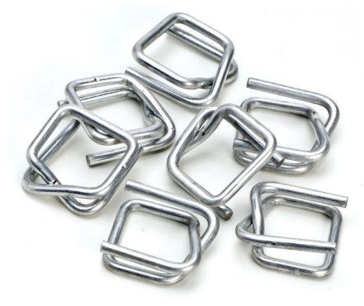Wire Buckles Heavy Duty - Silver, 19mm, 0.5 Gauge (Per 1000 Buckles/Box)