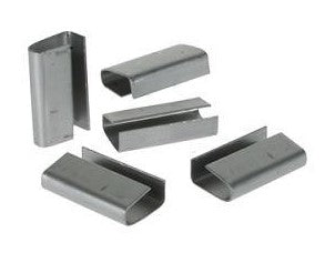 Metal Seals Heavy Duty - Silver, 19mm, 0.8 Gauge (Per 1000 Seals/Box)