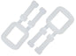 Polypropylene Buckles - White, Light Duty, 19mm (Per 1000 Buckles/Pack)