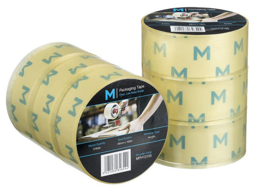 Low Noise Acrylic Packaging Tape - Brown, 48mm x 100m x 55mu (36) *Silent Application