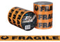 Message Tape Fragile - Orange/Black, 48mm x 100m x 50mu (Per Roll)