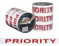 Message Tape Priority - White/Red, 48mm x 100mm x 50mu (Per Roll)