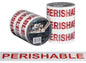 Message Tape Perishable - White/Red, 48mm x 100m x 50mu (Per Roll)
