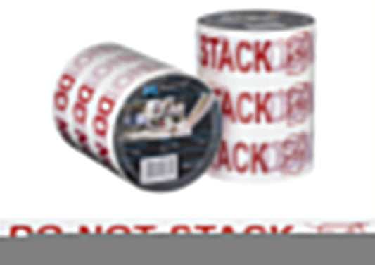 Message Tape Do Not Stack - White/Red, 48mm x 100m x 50mu (Per Roll)