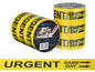 Message Tape Urgent Same Day - Yellow/Black, 48mm x 100m x 50mu (Per Roll)