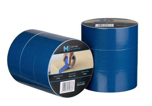 Premium Cloth Tape - Blue, 48mm x 30m x 250mu (Per 36 Rolls/Box)