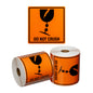 Handling Label Do Not Crush - Orange/Black, 99mm x 99mm (Per Roll)
