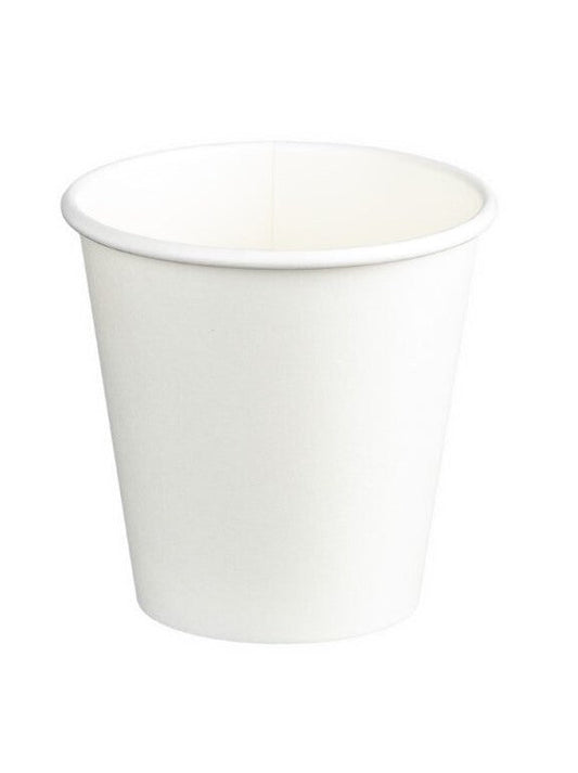 Single Wall PE Paper Cups - White, 6oz, 230ml (Per 1000 Cups/Box)