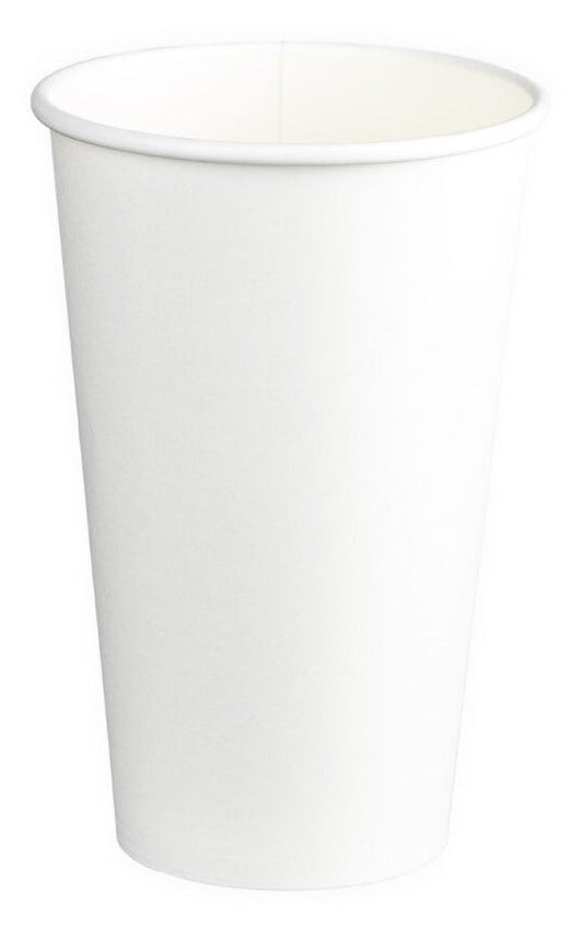 Single Wall PE Paper Cups - White, 24oz, 795ml (500 Cups/Box) *90mm Diameter