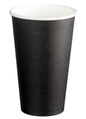 Double Wall PE Paper Cups - Black, 16oz, 510ml (Per 500 Cups/Box)