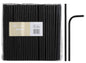 Paper Regular Flexible Straws - Black, 6mm x 200mm, 300gsm, FSC Mix® (Per 250 Straws/Pack)