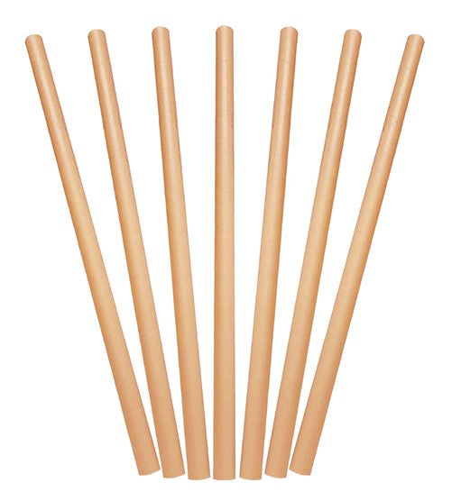 Paper Jumbo Straight Straws - White, 10mm x 200mm, 300gsm, FSC Mix® (Per 250 Straws/Pack)