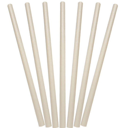 Paper Jumbo Straight Straws - Black, 10mm x 200mm, 300gsm, FSC® Mix (2500)
