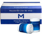 POR Recycled Bin Liner w/Handles 18L - White, 450mm x 500mm x 15mu (Per 1200 Bags/Box)