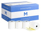NCR Carbonless Paper Roll - White/Yellow, 75mm x 76mm, 2 Ply, FSC Mix® (Per Roll)