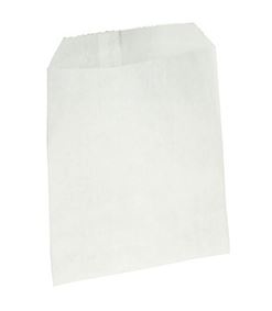 Confectionery Paper Bag #0 - White, 105mm x 130mm, 35gsm (Per 1000 Bags/Pack)