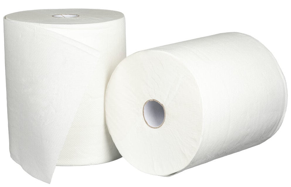 Roll Feed Paper Towel - White, 210mm x 150m, 2 Ply, 44gsm, FSC Mix® (Per 6 Rolls/Pack)