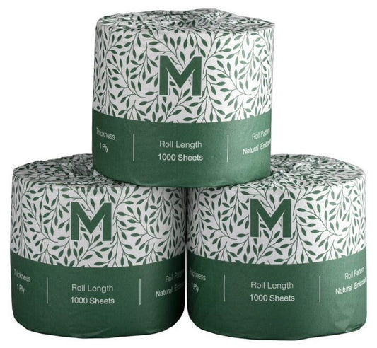 Recycled Wrapped Toilet Tissue Boxed - White, 2 Ply, 400 Sheets, FSC Recycled® (Per 48 Rolls/Box)