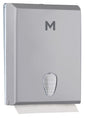 Compact Towel Dispenser - Silver, 400 Sheet Capacity (1)