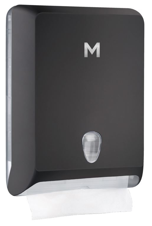 Interfold Towel Dispenser - Black, 700 Sheet Capacity (Per Each)