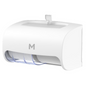 Horizontal Toilet Roll Dispenser - White, 2 Roll Capacity (Per Each)