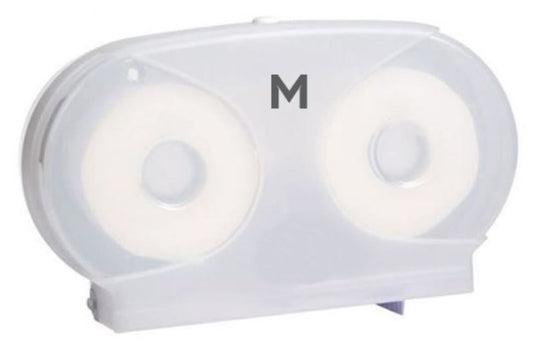 Household Toilet Roll Dispenser - White, 40mm Core Size (Per Each)
