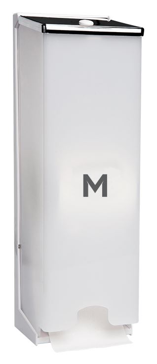 Vertical Toilet Roll Dispenser - White, 3 Roll Capacity (Per Each)