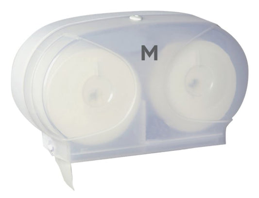 Household Toilet Roll Dispenser - White, 20mm Core Size (Per Each)