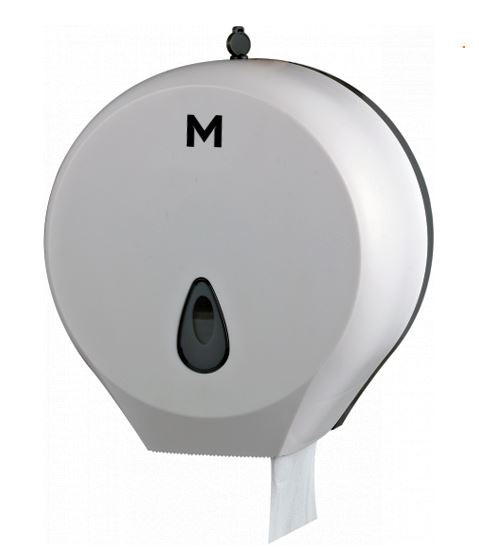 Single Jumbo Roll Dispenser - Silver, 1 Roll Capacity (Per Each)