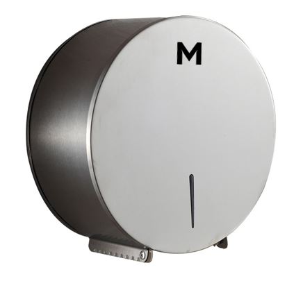Stainless Single Jumbo Roll Dispenser - Silver, 1 Roll Capacity (Per Each)