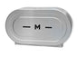 Stainless Double Jumbo Roll Dispenser - Silver, 2 Roll Capacity (Per Each)