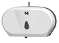 Double Jumbo Roll Dispenser - White, 2 Roll Capacity (Per Each)