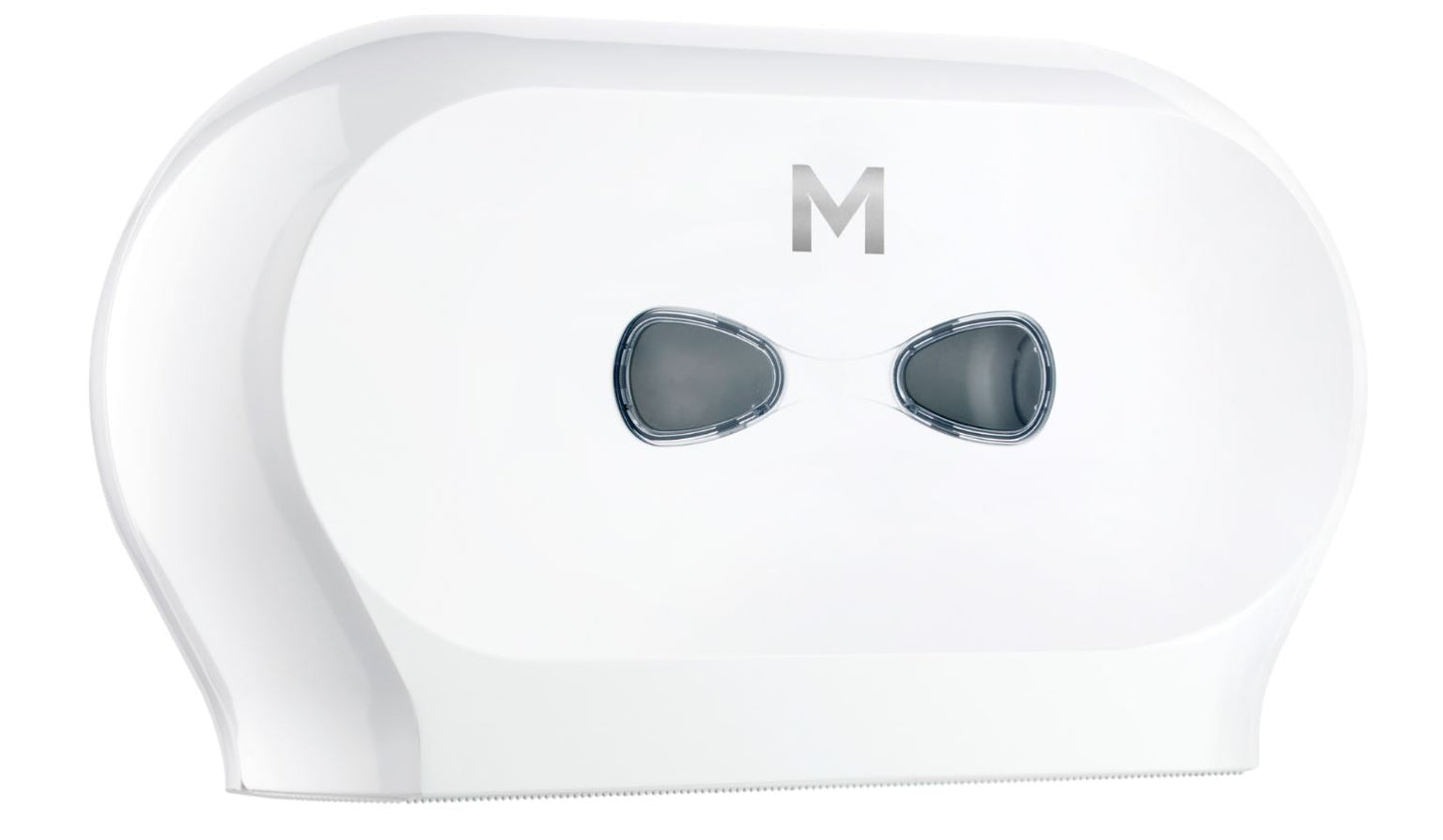 Double Mini Jumbo Roll Dispenser - White, 2 Roll Capacity (Per Each)