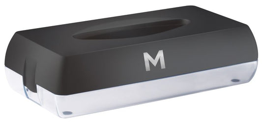 Flat Tissue Dispenser - Black, 100 Sheet Capacity (1) *Wall Mountable