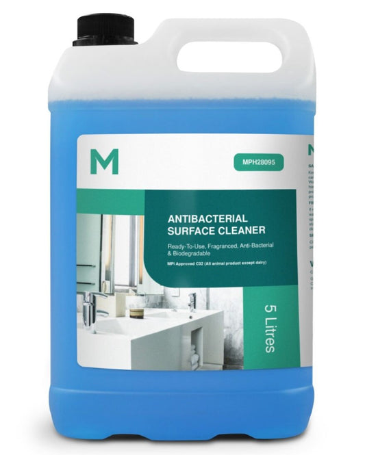 Antibacterial Surface Cleaner - Blue, 5L Refill Bottle (Per Bottle)